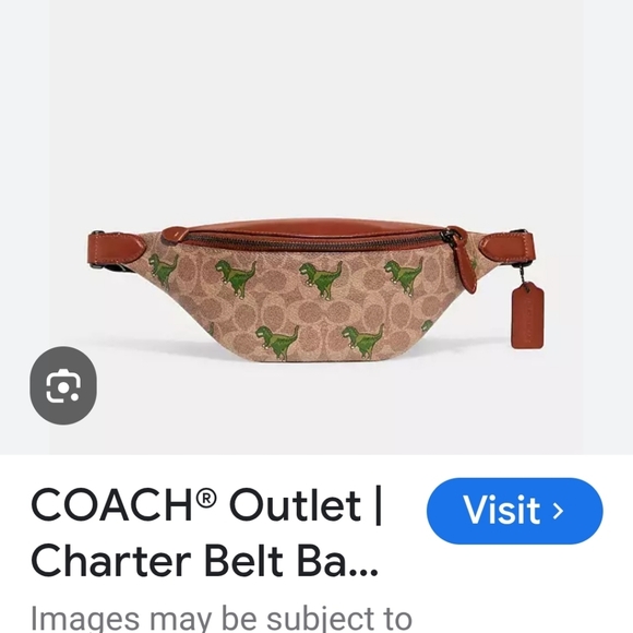 coach dinosaur belt bag